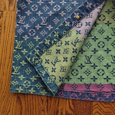 Рубашка Louis Vuitton Multicolored Abstraction "Blue/Green" фото № 5