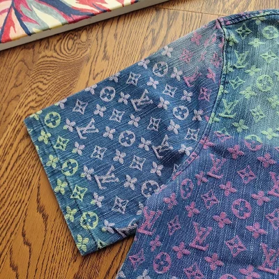 Рубашка Louis Vuitton Multicolored Abstraction "Blue/Green" фото № 8