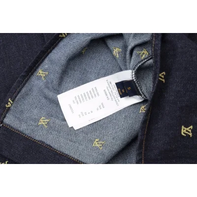 Джинсовая Рубашка Louis Vuitton With Short Sleeves "Blue/Black" фото № 3