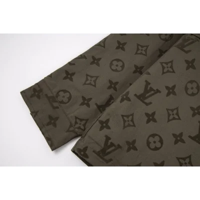 Рубашка Louis Vuitton Branded "Brown/Gray" фото № 4