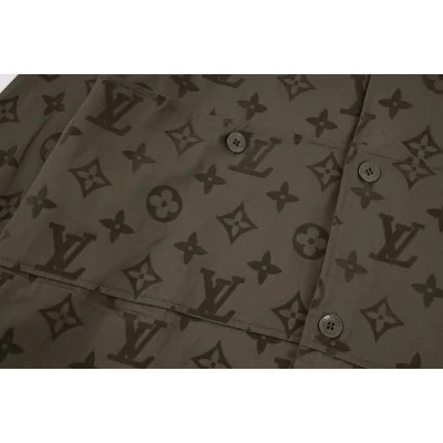 Рубашка Louis Vuitton Branded "Brown/Gray" фото № 5