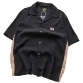 Рубашка Needles With Butterfly "Black/Beige"