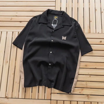 Рубашка Needles With Butterfly "Black/Beige" фото № 8 Рубашка Needles With Butterfly "Black/Beige" фото № 8