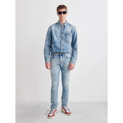 Рубашка Off White Jean Jacket "Blue" фото № 3