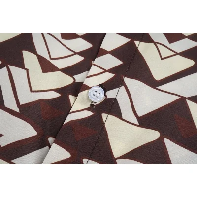 Рубашка Prada Triangle Print "Beige" фото № 5