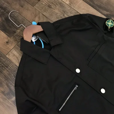 Рубашка Stone Island With Pocket With Lock And Logo "Black" фото № 4