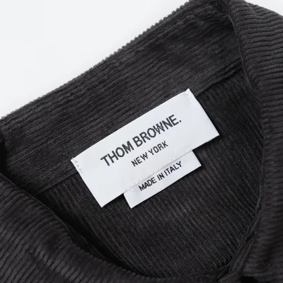 Рубашка Thom Browne On Rivets "Gray" фото № 2