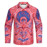 Рубашка Versace Jellyfish Head With Brand Name "Pink/Red"