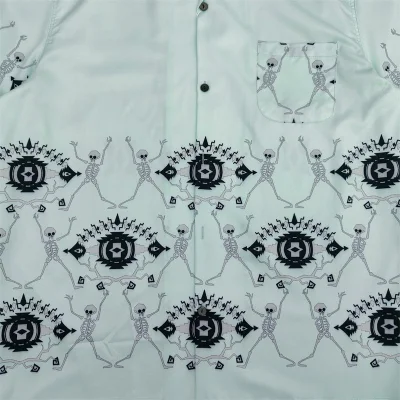 Рубашка Wacko Maria Spider "Blue" фото № 6