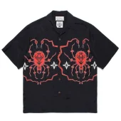 Рубашка Wacko Maria With Spider Print "Black/Red"