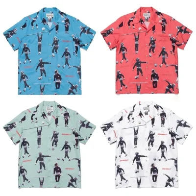 Рубашка Wacko Maria X Bob Marley Print "Blue" фото № 2