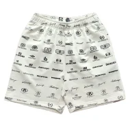 Шорты Balenciaga With Multi-Faceted Logos "White"