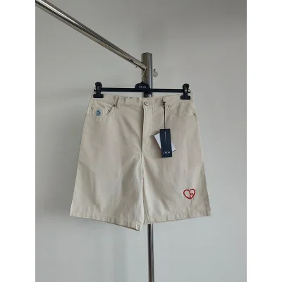 Шорты Christian Dior Down Red Heart CD "Beige" фото № 2