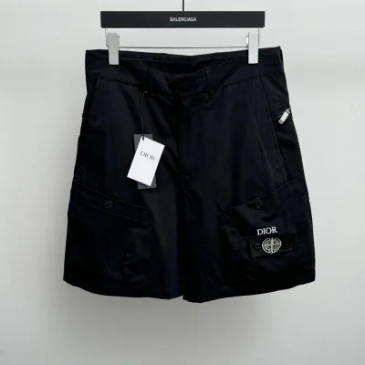 Шорты Stone Island x Christian Dior Black Embroired Frontside Print Compass "Black" фото № 2 Шорты Stone Island x Christian Dior Black Embroired Frontside Print Compass "Black" фото № 2