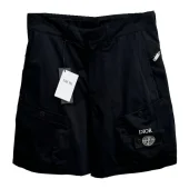 Шорты Stone Island x Christian Dior Black Embroired Frontside Print Compass "Black"