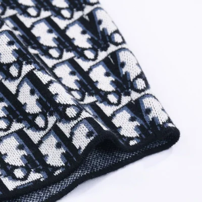 Шорты Dior With A Monogram Print Of The Brand "Blue/Black" фото № 6