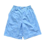 Шорты Gucci Emblem Three Cats "Blue"