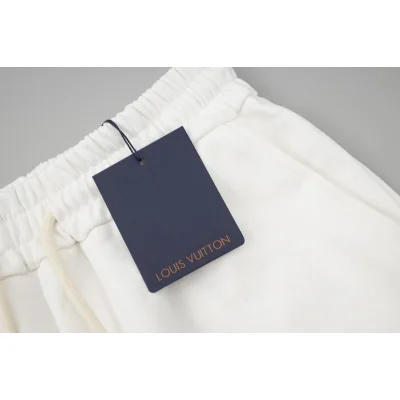 Шорты Louis Vuitton With Logo Strip - Comfort "White" фото № 4
