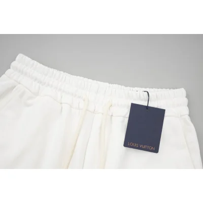 Шорты Louis Vuitton With Logo Strip - Comfort "White" фото № 5