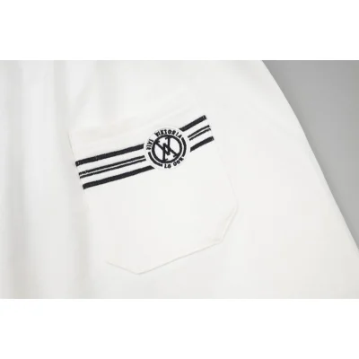 Шорты Louis Vuitton With Logo Strip - Comfort "White" фото № 7