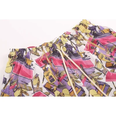 Шорты Palm Angels In A Creative Style "Pink/White" фото № 8