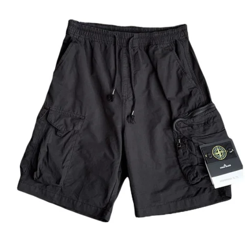 Шорты Stone Island With A Chevron Patch "Black"