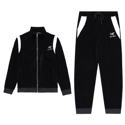 Спортивный Костюм Arcteryx With White Logo Brand "Black"