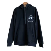 Худи Burberry Frontside Black Ghost White Outline Big Eyes "Black"