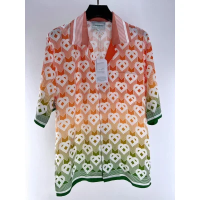 Рубашка Casablanca Unusual Hearts "Red" фото № 2