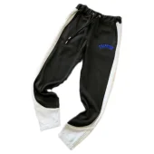 Штаны Trapstar Bicolor With Colorful Embroidered Logo Lettering "Black,Blue"