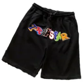 Шорты Trapstar Logo Inscription From Colorful Letters "Black"