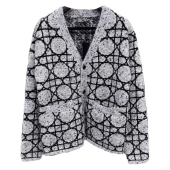 Кардиган Christian Dior Many Black Circles Print "Gray"