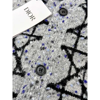 Кардиган Christian Dior Many Black Circles Print "Gray" фото № 5