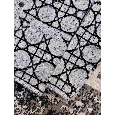 Кардиган Christian Dior Many Black Circles Print "Gray" фото № 4