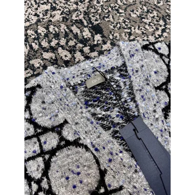 Кардиган Christian Dior Many Black Circles Print "Gray" фото № 3