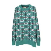 Свитер Gucci In Cage With Logo "Turquoise"