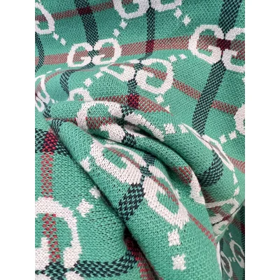 Свитер Gucci In Cage With Logo "Turquoise" фото № 3