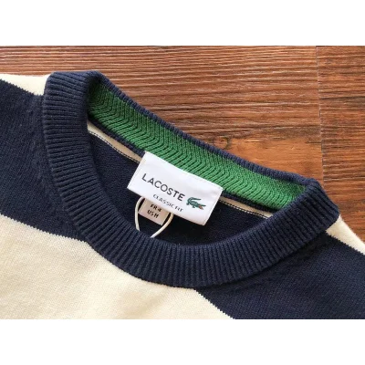 Свитшот Lacoste Wide Horizontal Stripes Along "Black" фото № 3