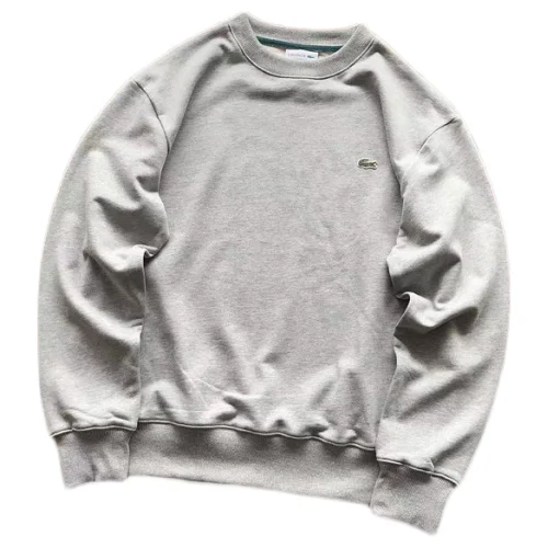 Свитшот Lacoste Plain And Small Logo Front "Gray"