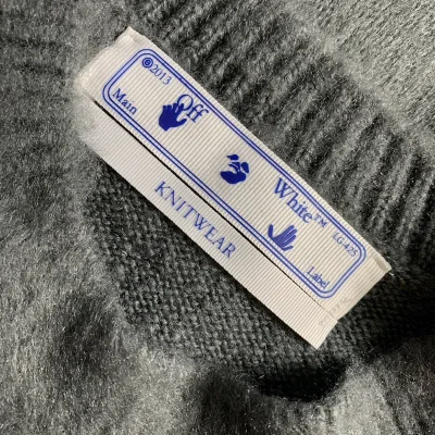 Свитер Off White With Brand Logo "Gray" фото № 8