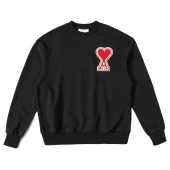 Свитшот Amiri Logo-Heart With Edging "Black/Red"
