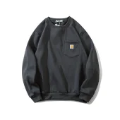 Свитшот Carhartt Small Logo "Black/Gray"