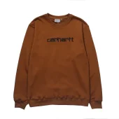 Свитшот Carhartt With Patch "Brown"