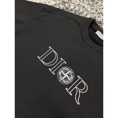 Свитшот Christian Dior Logo Dior Stone Island "Black" фото № 4
