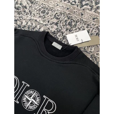 Свитшот Christian Dior Logo Dior Stone Island "Black" фото № 3