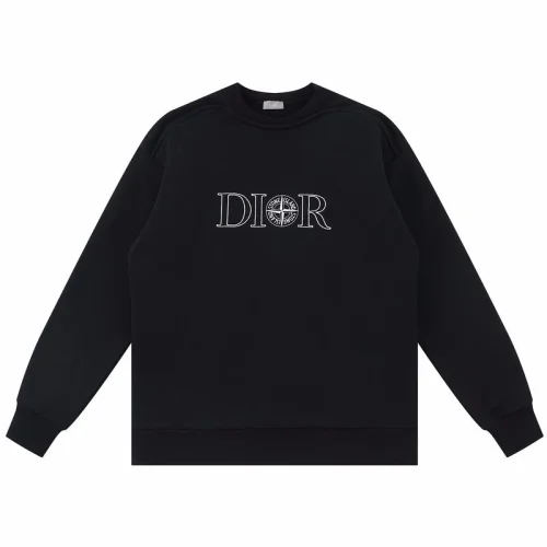 Свитшот Christian Dior Big Logo Dior Stone Island "Black"