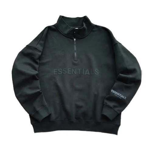 Свитшот Fear Of God With Collar And Zipper "Black"