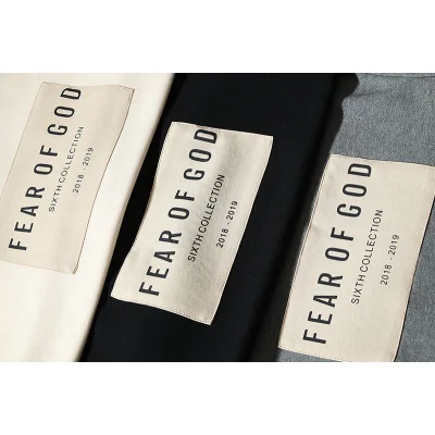 Свитшот Fear Of God Large Brand Logo Plate "Gray/Black" фото № 8