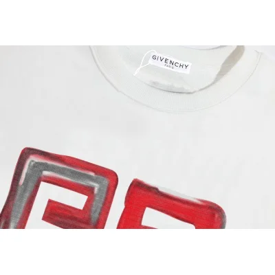 Свитшот Givenchy With Red Logo G "White" фото № 4