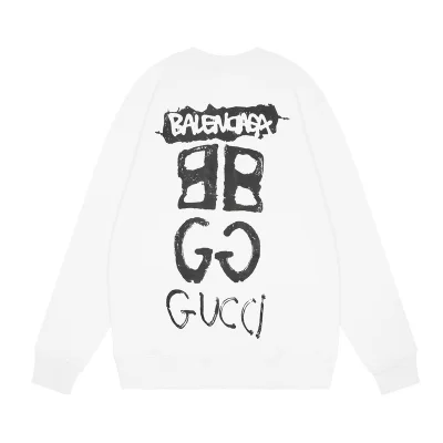 Свитшот Gucci X Balenciaga With Logos "White" фото № 3 Свитшот Gucci X Balenciaga With Logos "White" фото № 3